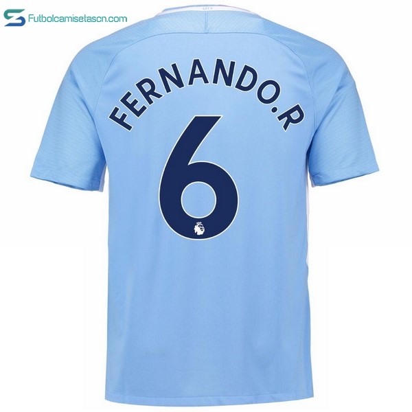 Camiseta Manchester City 1ª Fernando.R 2017/18